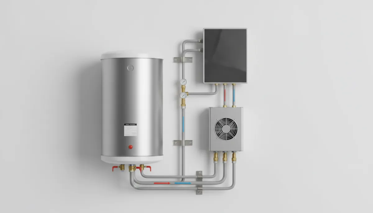 Different geyser technologies neatly installed in a Cape Town property
