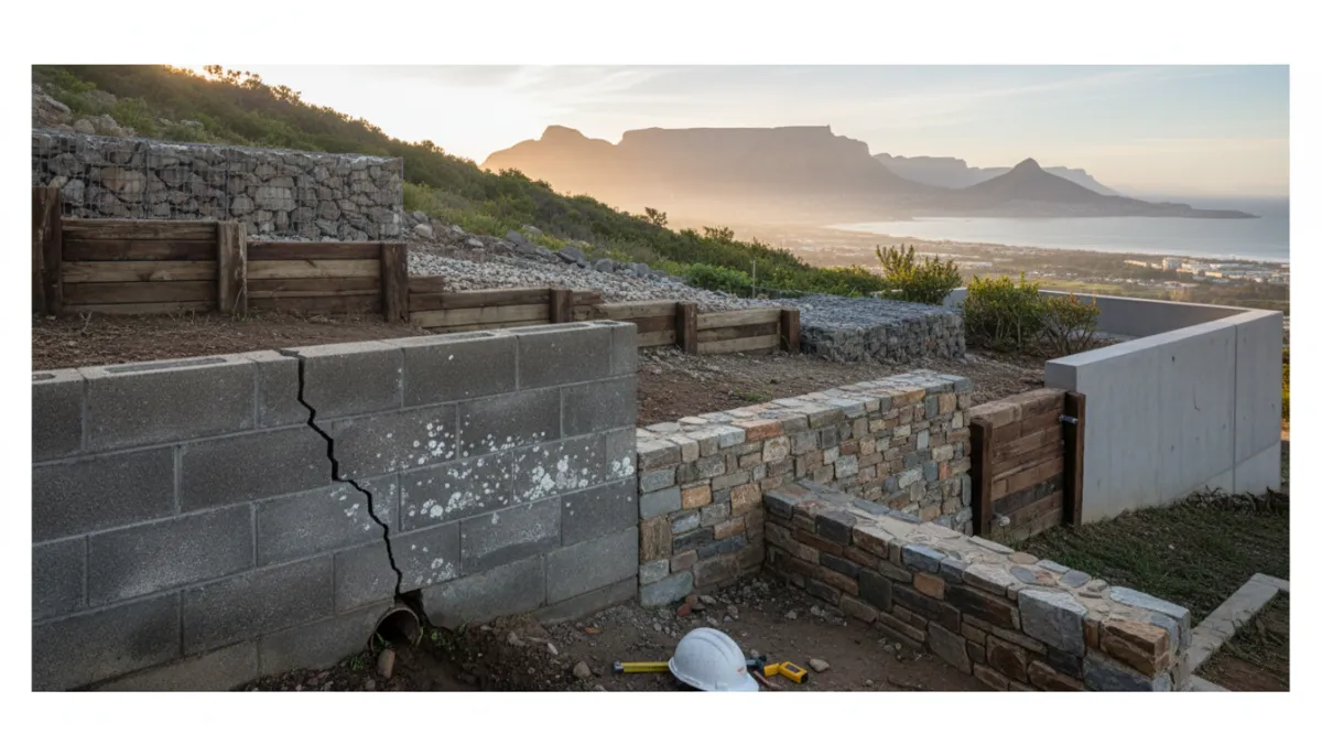 Retaining Wall Repair Costs & Signs in Cape Town