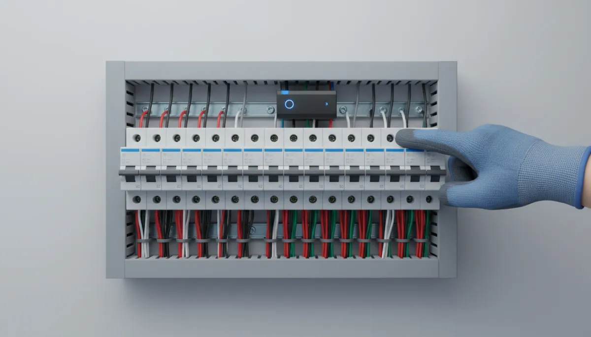 Modern electrical panel with clearly labeled and upgraded breakers