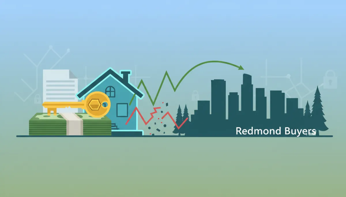 Young couple discussing home buying options in Redmond