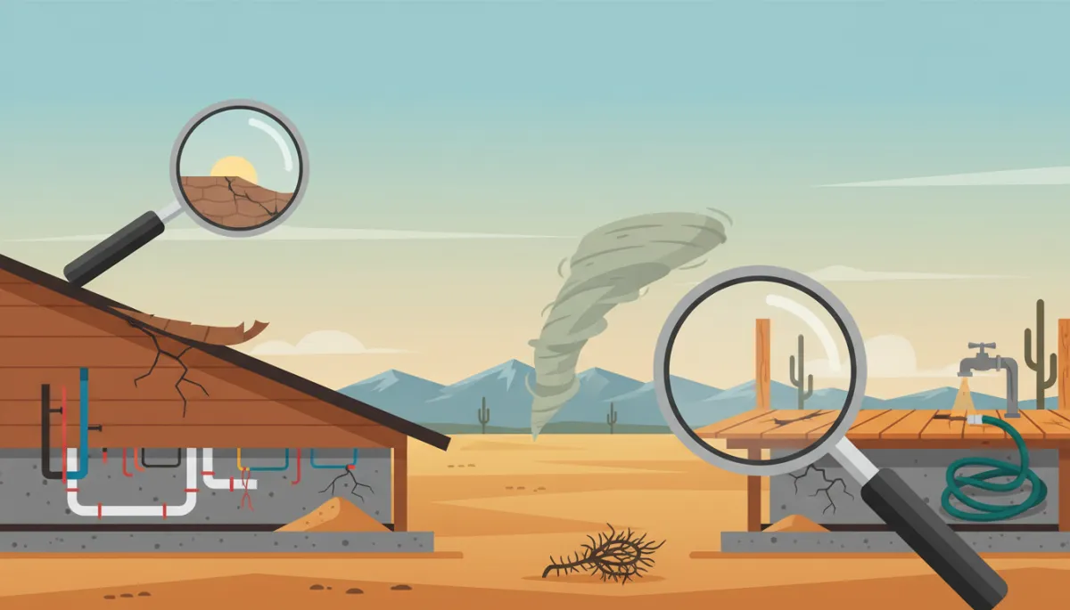 Professional view of a Redmond home affected by high desert climate