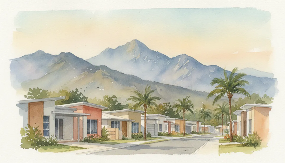 Modern family homes in a southern Cairns residential estate
