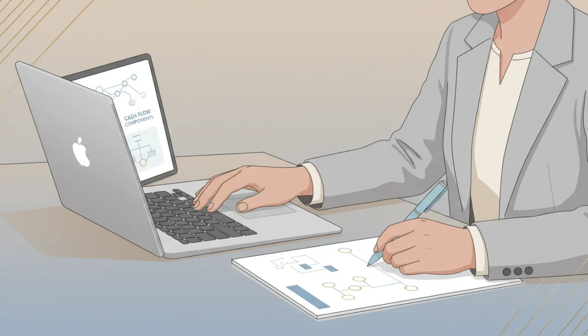Financial leader mapping out cash flow breakeven for a business Financial leader mapping out cash flow breakeven for a business