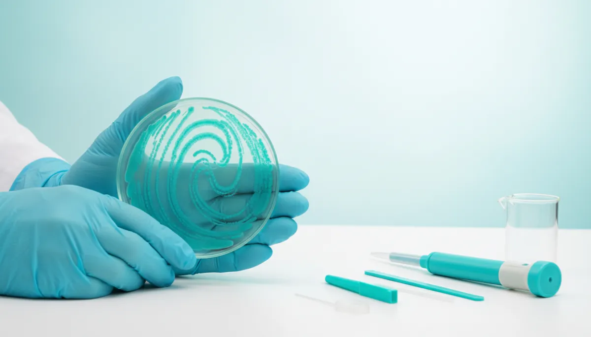 Student holding petri dish from a DIY biohacking kit