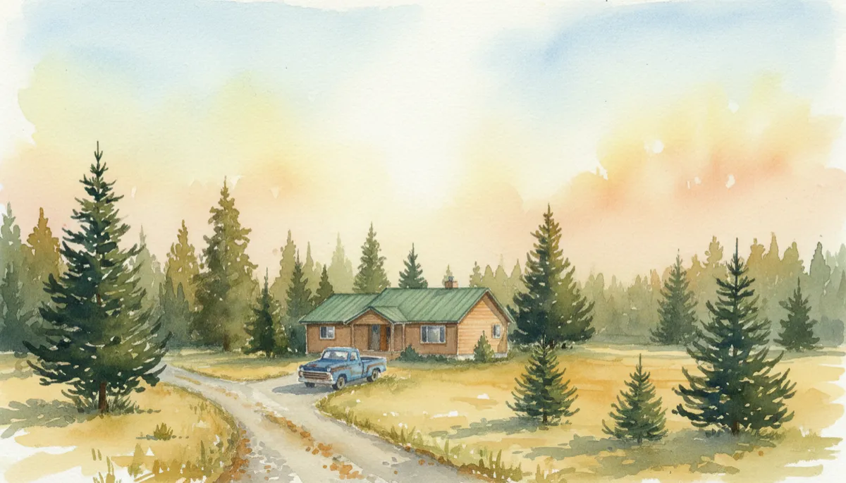 Single-family home with yard in the South Cariboo
