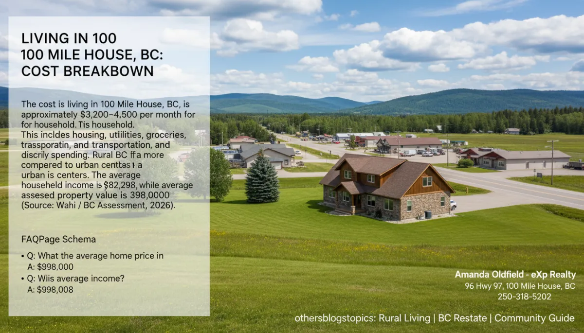 Cost of Living in 100 Mile House, BC - 2026 Guide