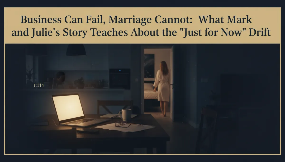 A laptop glowing at a kitchen table late at night, an empty doorway behind it
