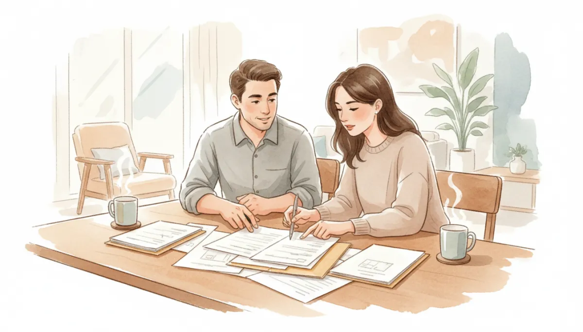 Contractor and homeowner reviewing affordable repair options together
