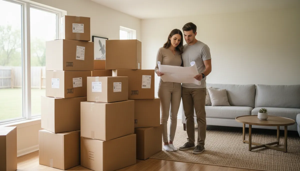 Couple preparing to move into a smaller, more manageable Oklahoma home
