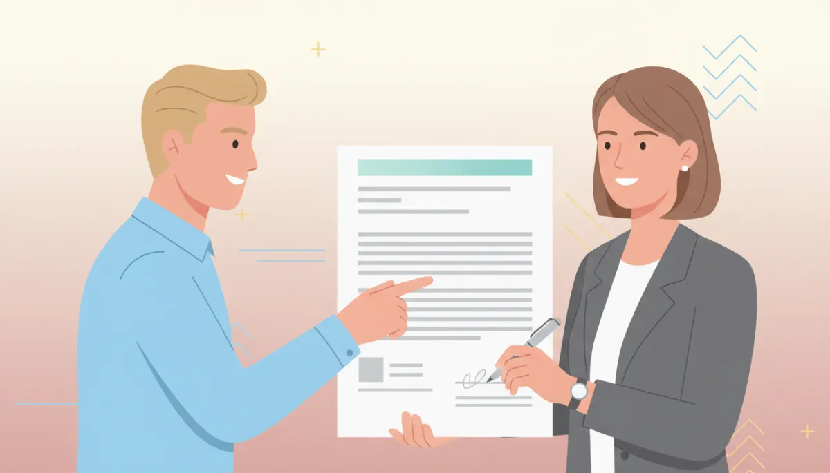 Homeowner confidently signing a real estate agreement after exploring timely options