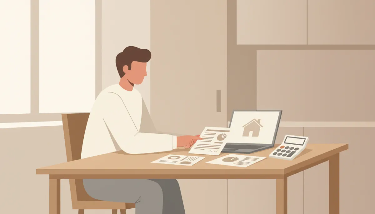 Homeowner reviewing options for selling or managing a vacant house