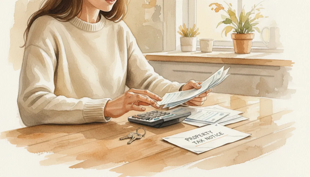Homeowner calculating the monthly cost of an extra property Homeowner calculating the monthly cost of an extra property