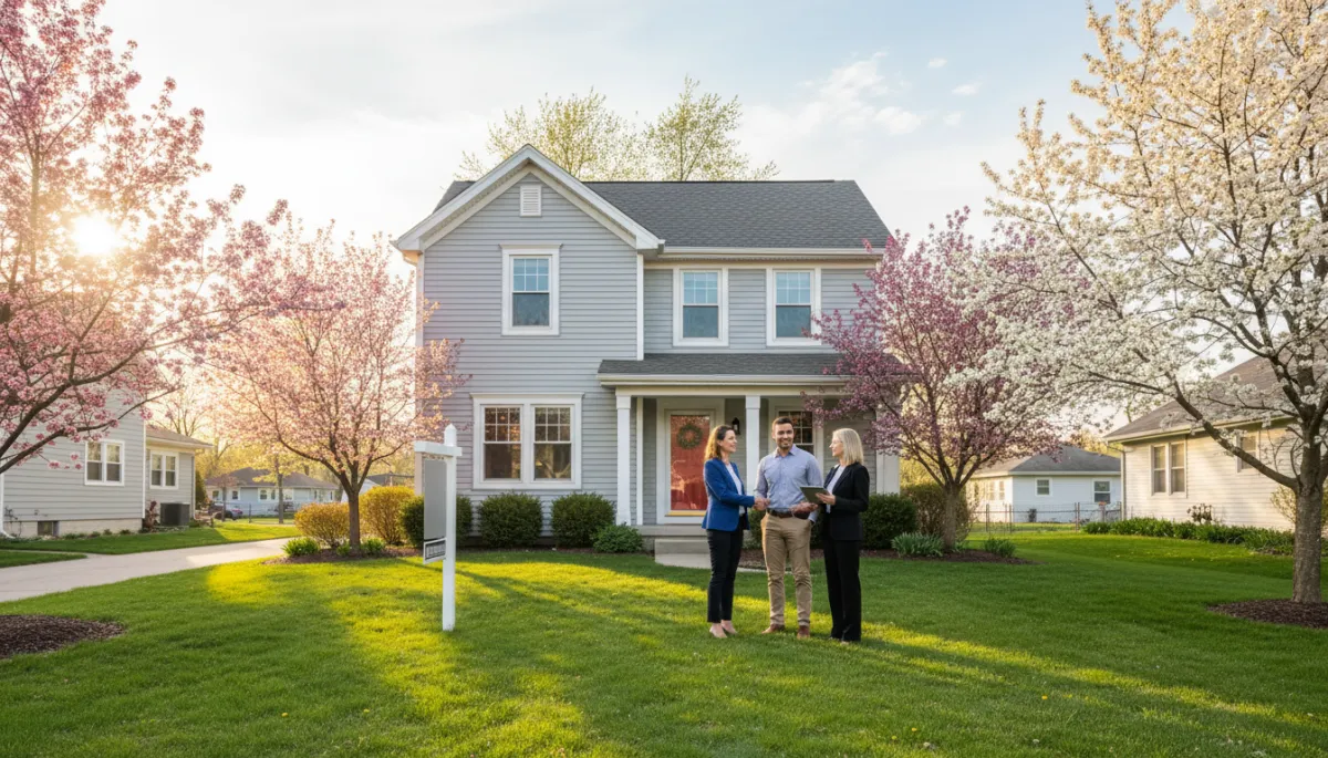Home sellers in Elgin, IL receiving keys after a successful sale Home sellers in Elgin, IL receiving keys after a successful sale