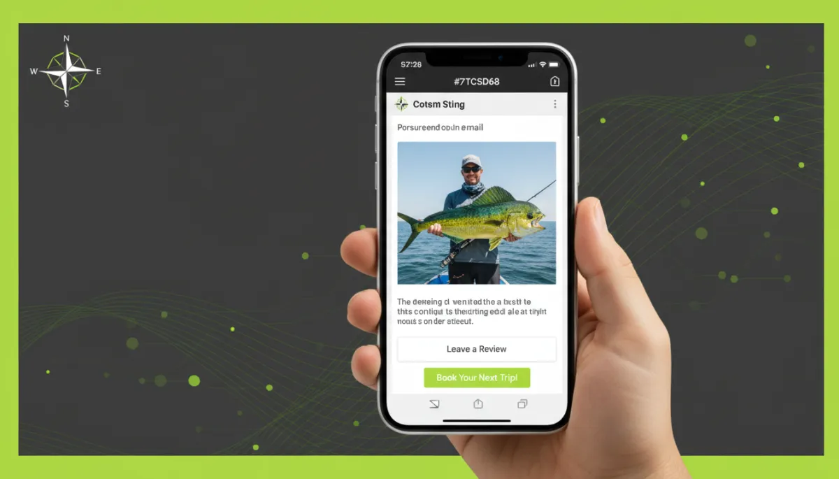 Thank-you follow-up email displayed on a smartphone screen