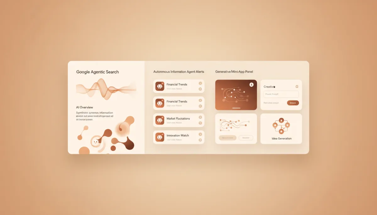 Dashboard view of Google’s agentic search with AI Overviews and mini-apps Dashboard view of Google’s agentic search with AI Overviews and mini-apps