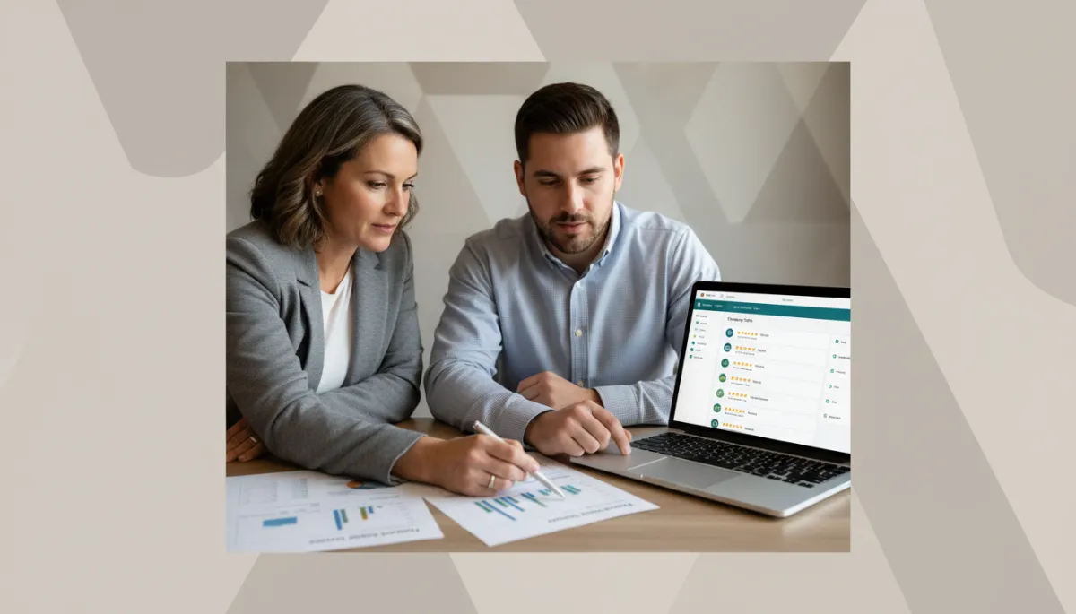 Local Spartanburg business team reviewing recurring revenue and customer reviews Local Spartanburg business team reviewing recurring revenue and customer reviews
