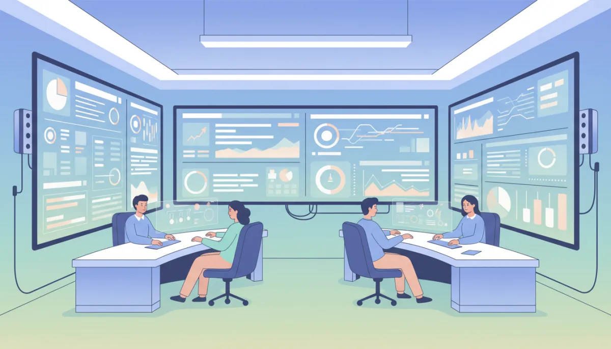 Security operations center monitoring IT incidents for a government agency