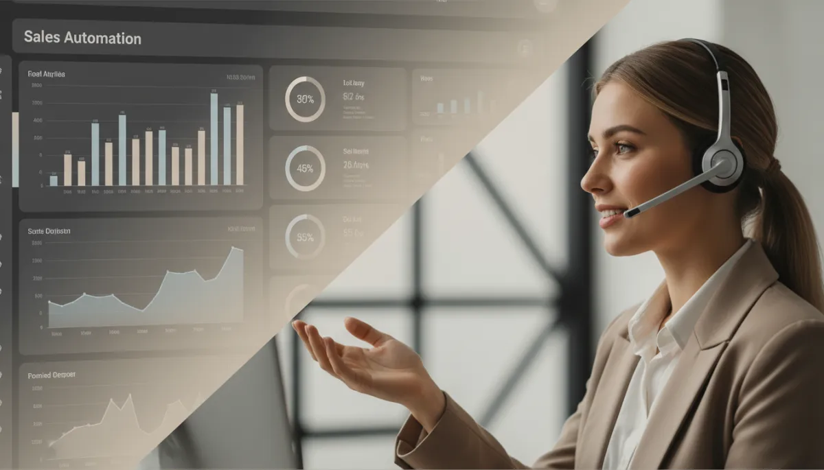 Sales automation dashboard synchronized with a virtual assistant managing live lead follow-up in a professional environment Sales automation dashboard synchronized with a virtual assistant managing live lead follow-up in a professional environment