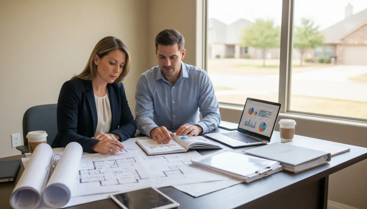 Local Dallas-Fort Worth business owner planning a downsizing strategy with a real estate consultant
