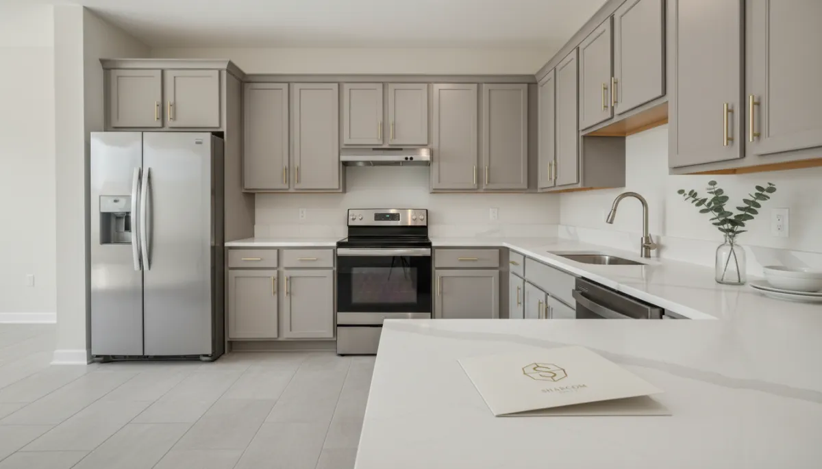 Neutral updated kitchen prepared for showings Neutral updated kitchen prepared for showings
