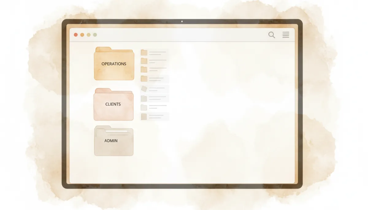 Organized Apple Notes folder structure for a small business Organized Apple Notes folder structure for a small business