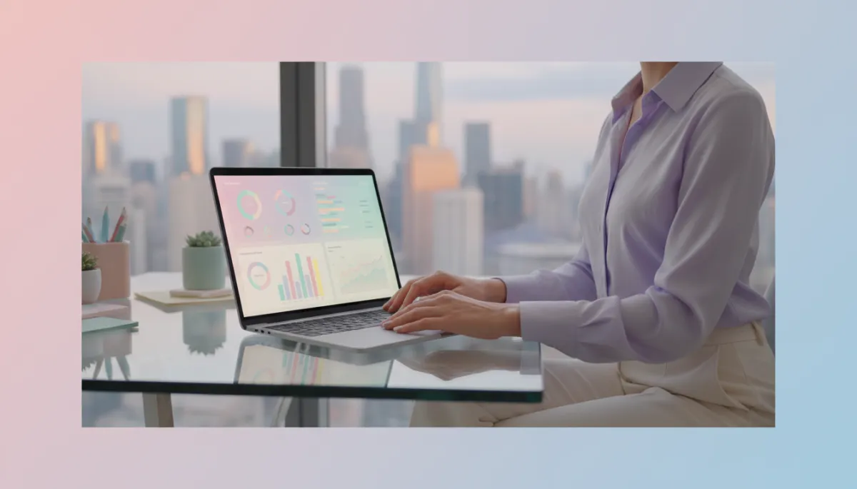 Professional reviewing an emergency fund dashboard on a laptop Professional reviewing an emergency fund dashboard on a laptop