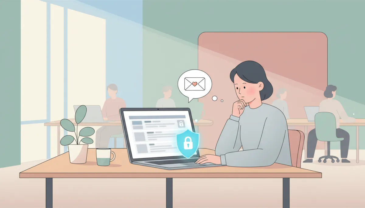 Marketer reviewing client list carefully in a professional office