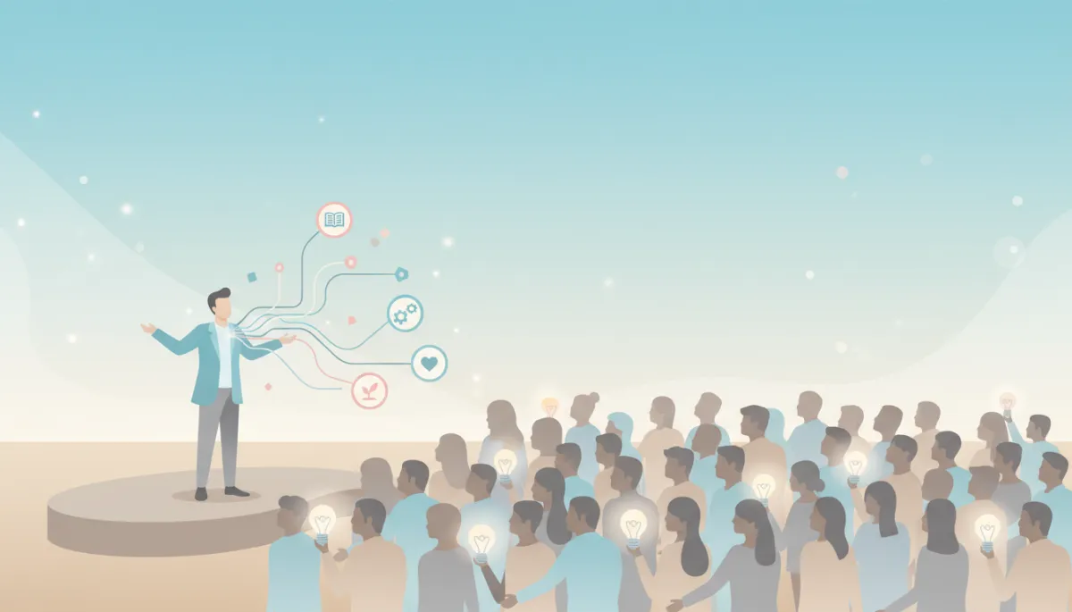 Professional audience focused on educational presentation rather than hard selling Professional audience focused on educational presentation rather than hard selling