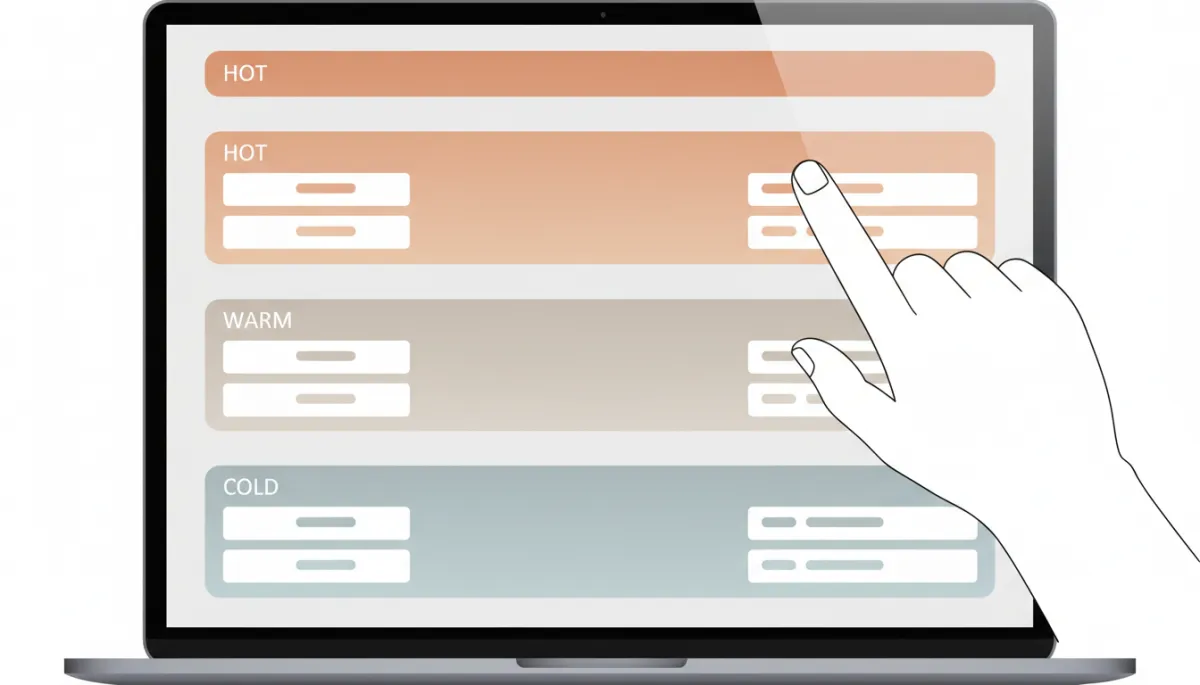 AI dashboard displaying segmented lead scores for a sales manager AI dashboard displaying segmented lead scores for a sales manager