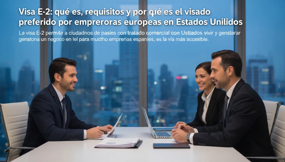 Visa E-2: qué es, requisitos y por qué es el visado preferido por empresarios europeos en Estados Unidos