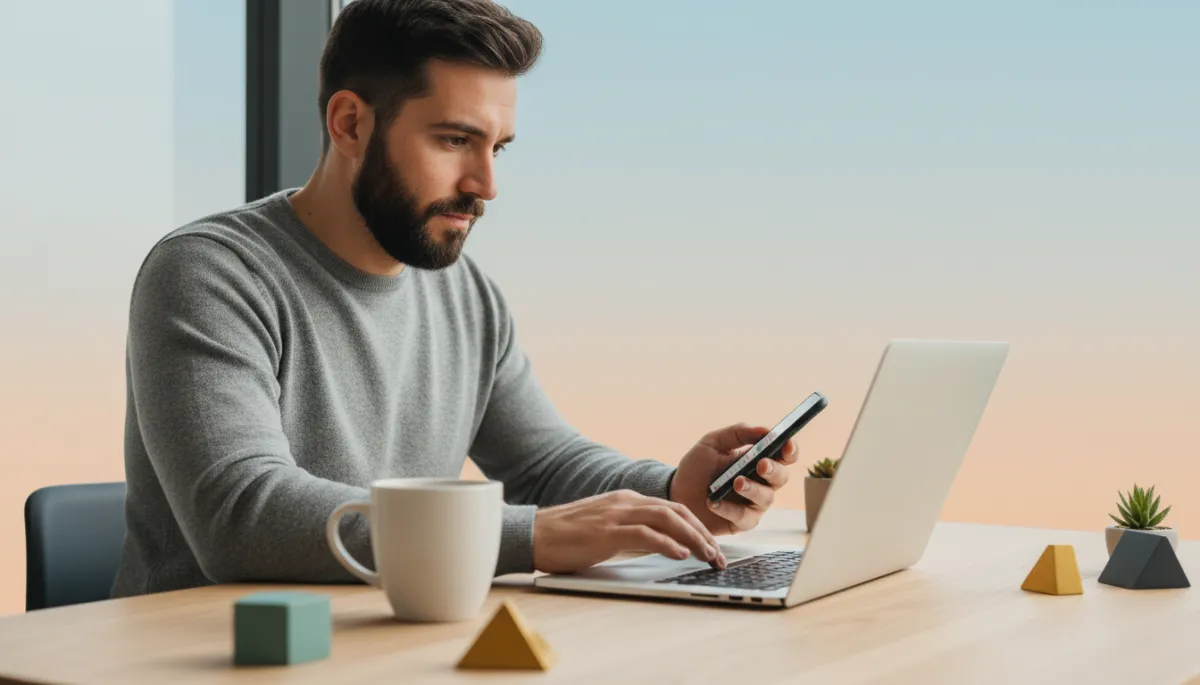 Empresario usando Mercury Bank y Stripe para gestionar su LLC en Estados Unidos