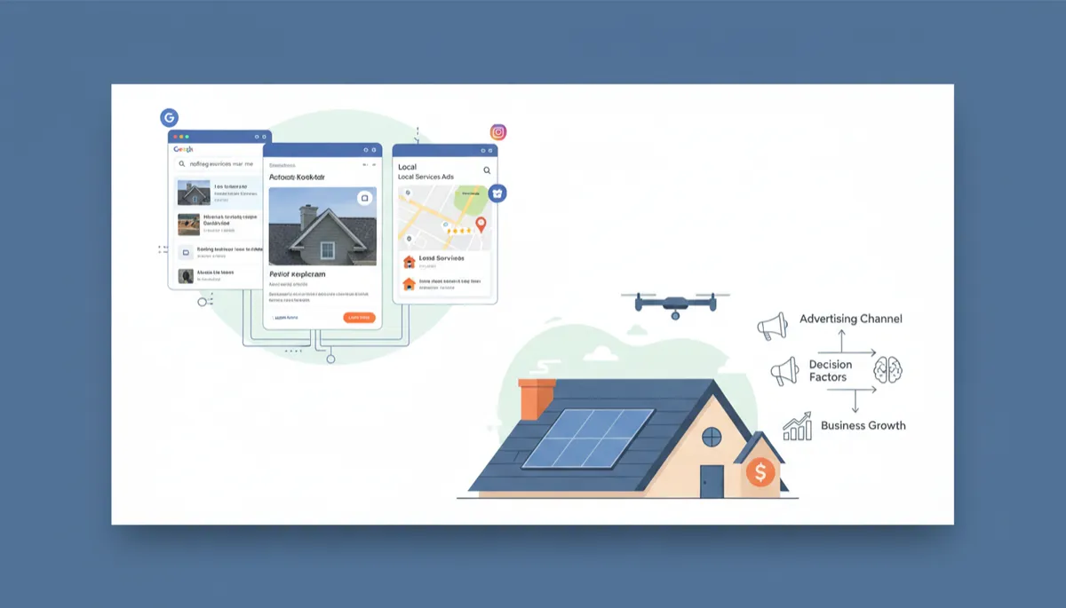 Google Ads vs. LSA vs. Facebook Ads for Roofers