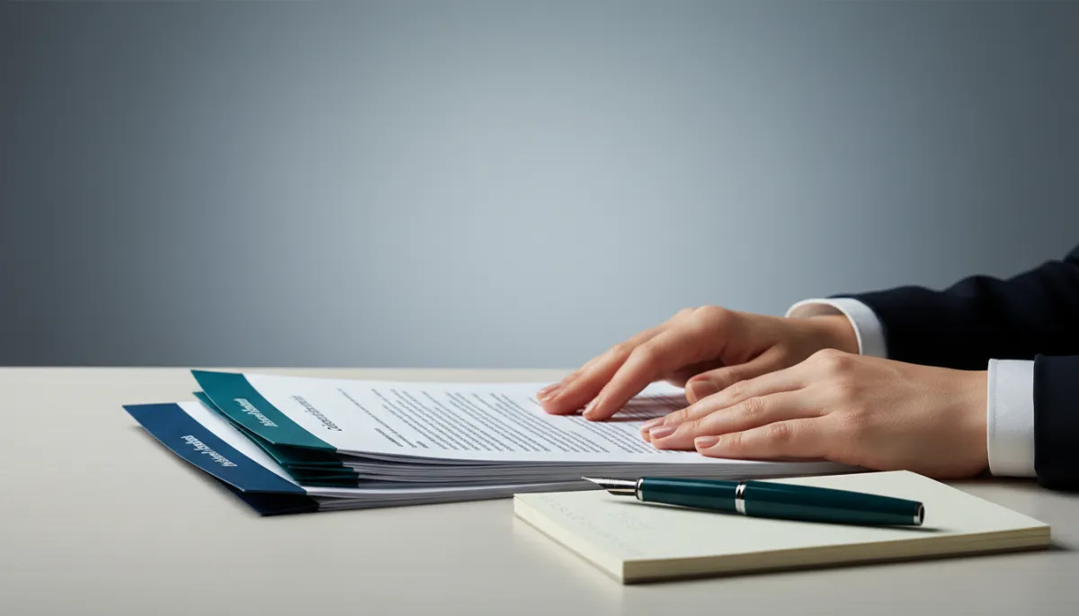 Attorney reviewing bilingual legal documents related to a Mexico marriage divorce