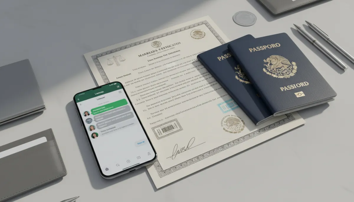 Documentos legales mexicanos y comunicación por WhatsApp con un abogado Documentos legales mexicanos y comunicación por WhatsApp con un abogado