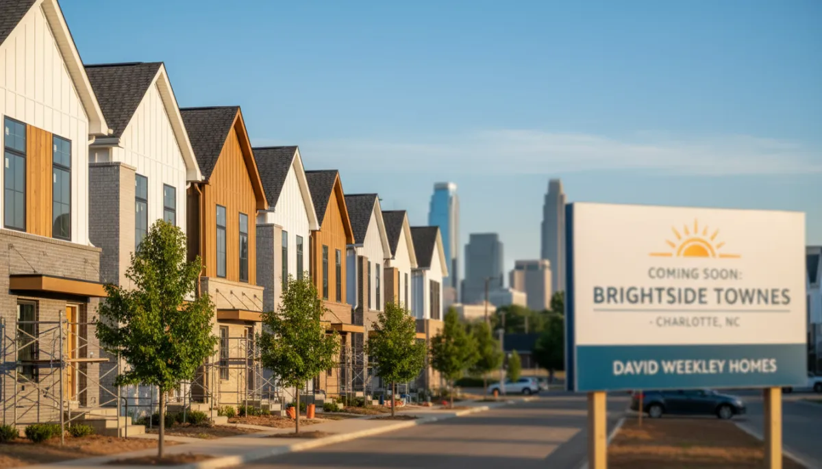 Brightside Townes: New Charlotte Townhomes