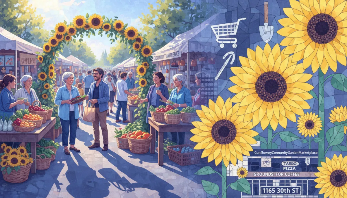 Sunflower Community Garden Marketplace in Ogden