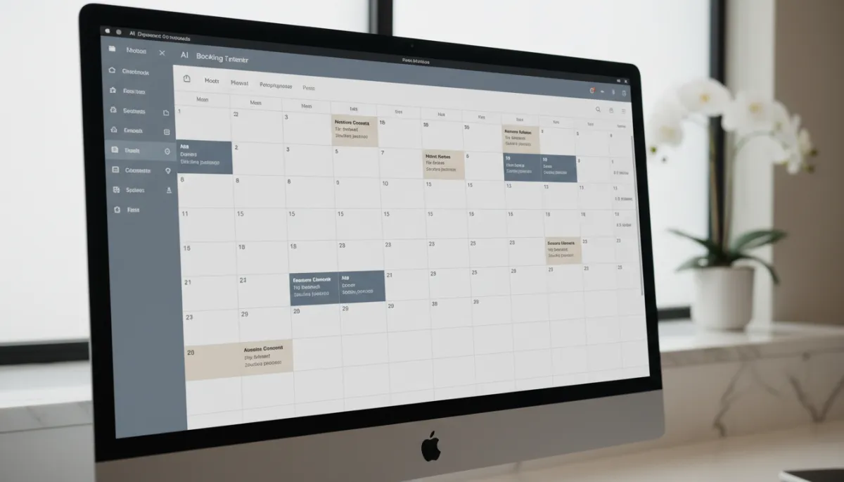 AI-powered calendar automatically filling med spa appointments