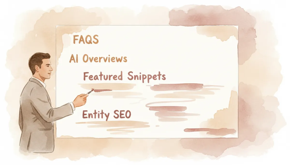 Marketer planning zero-click and AEO content strategy on whiteboard