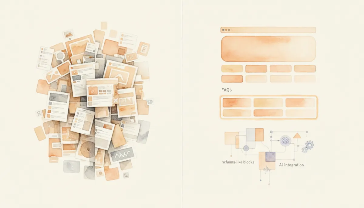 Comparison of poorly structured website content versus AI-ready structured content Comparison of poorly structured website content versus AI-ready structured content