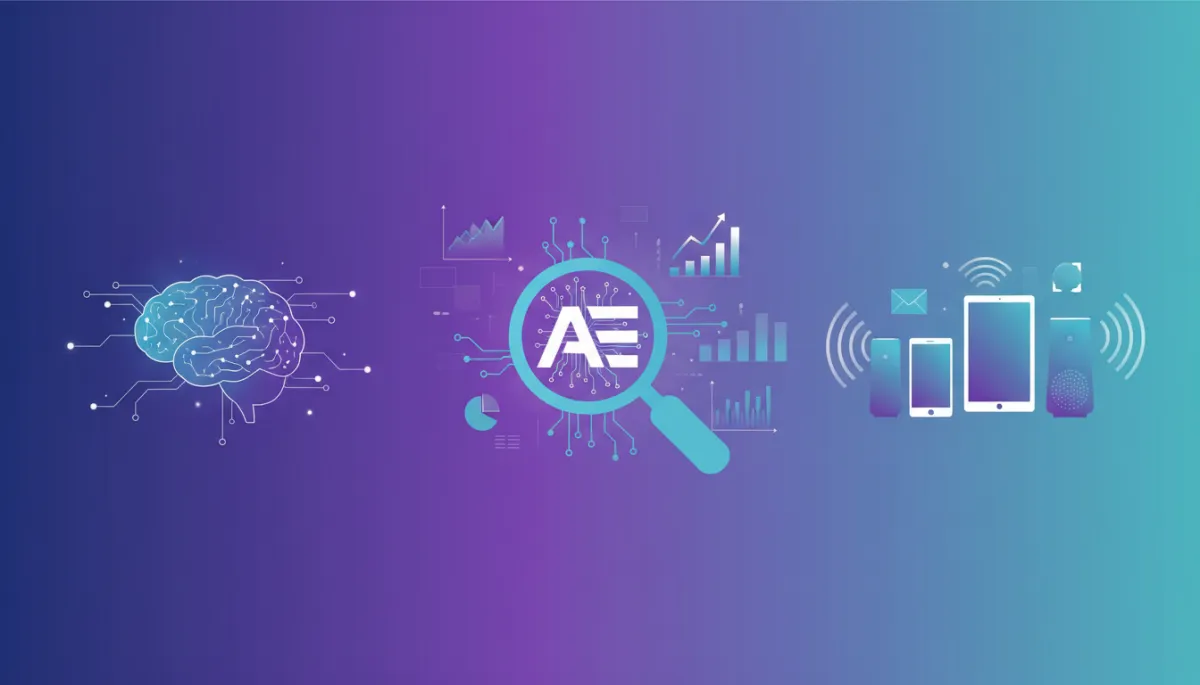 Illustration of AI systems optimizing business search results