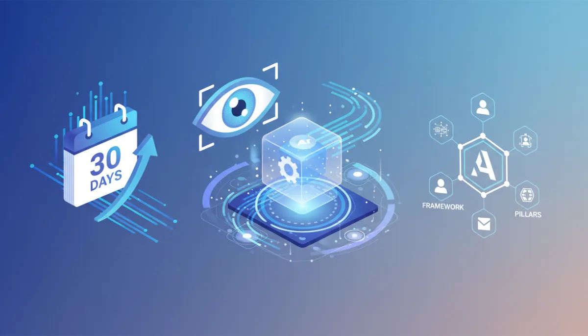 Business owner strategizing AI visibility improvement plan
