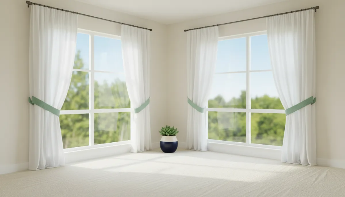 Clean bright bedroom with spotless floors and windows after move-out cleaning