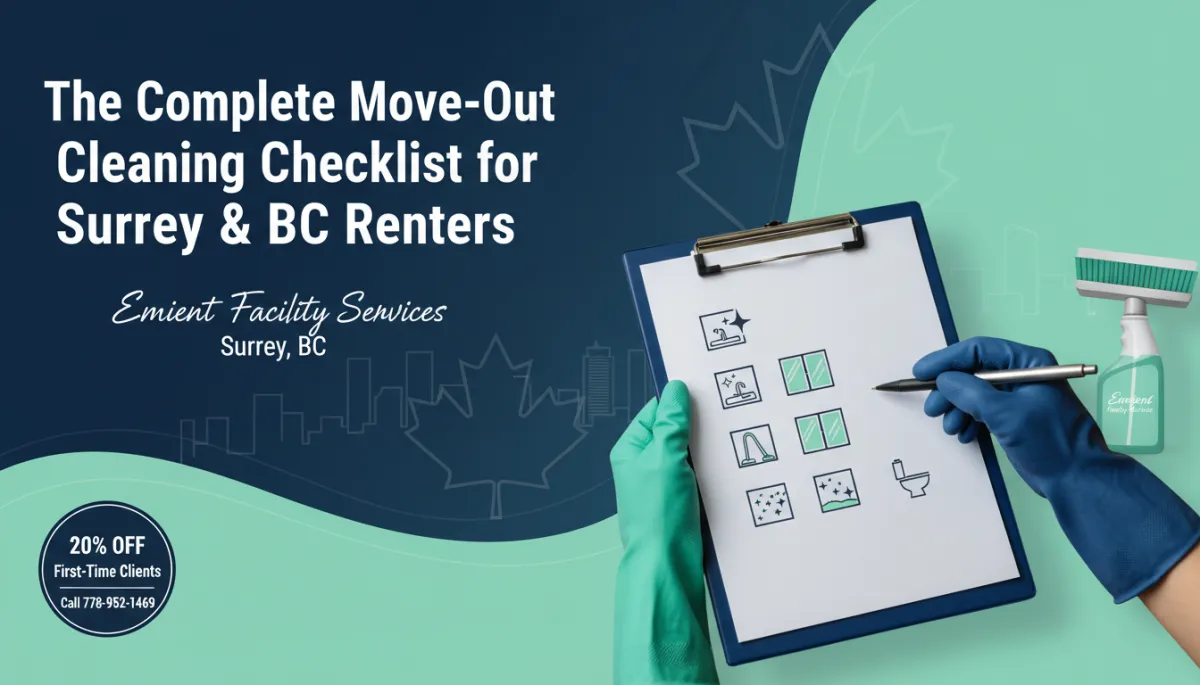 Compelte move out cleaning checklist for surrey