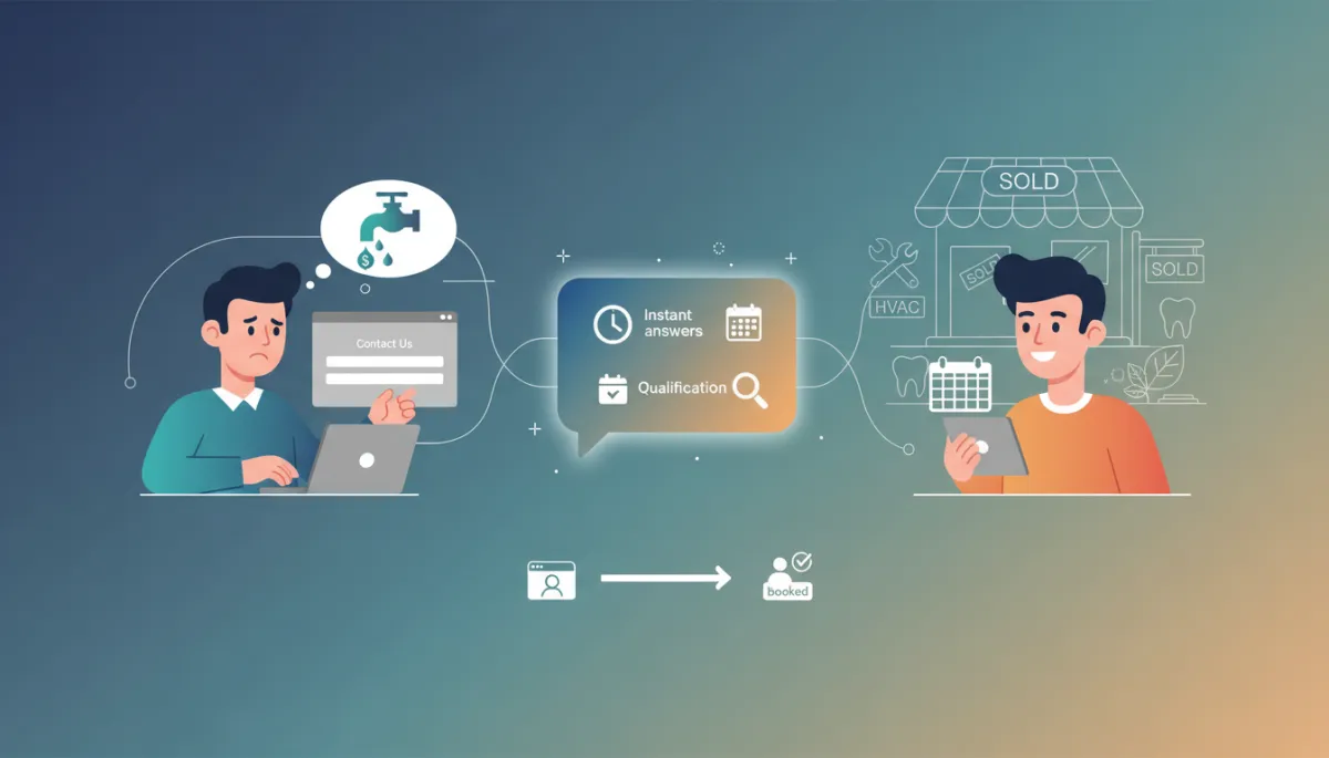 How Can a Website Conversational AI Agent Turn Passive Browsers Into Booked Appointments?