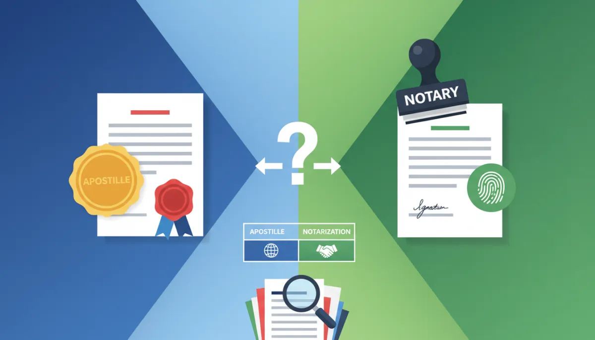 Apostille vs Notarization: Key Differences Explained
