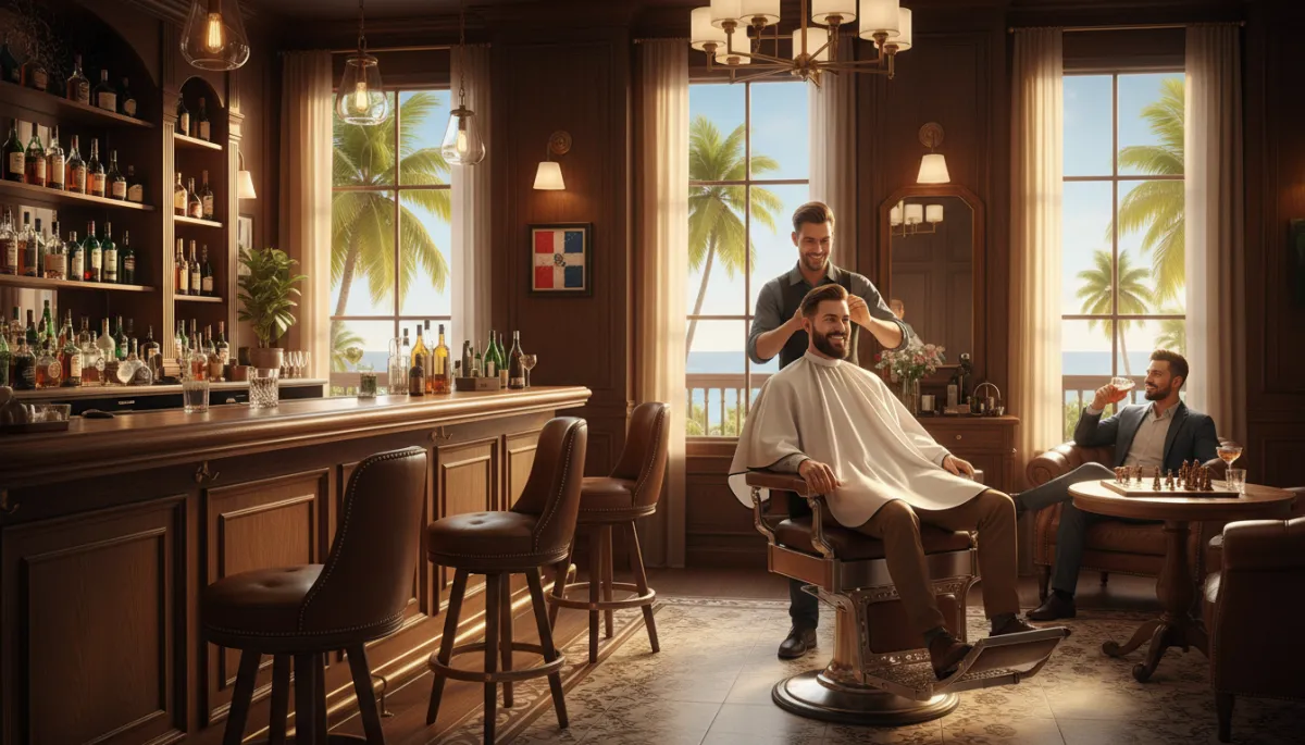 Barberías con Bar: Lujo Masculino en Punta Cana
