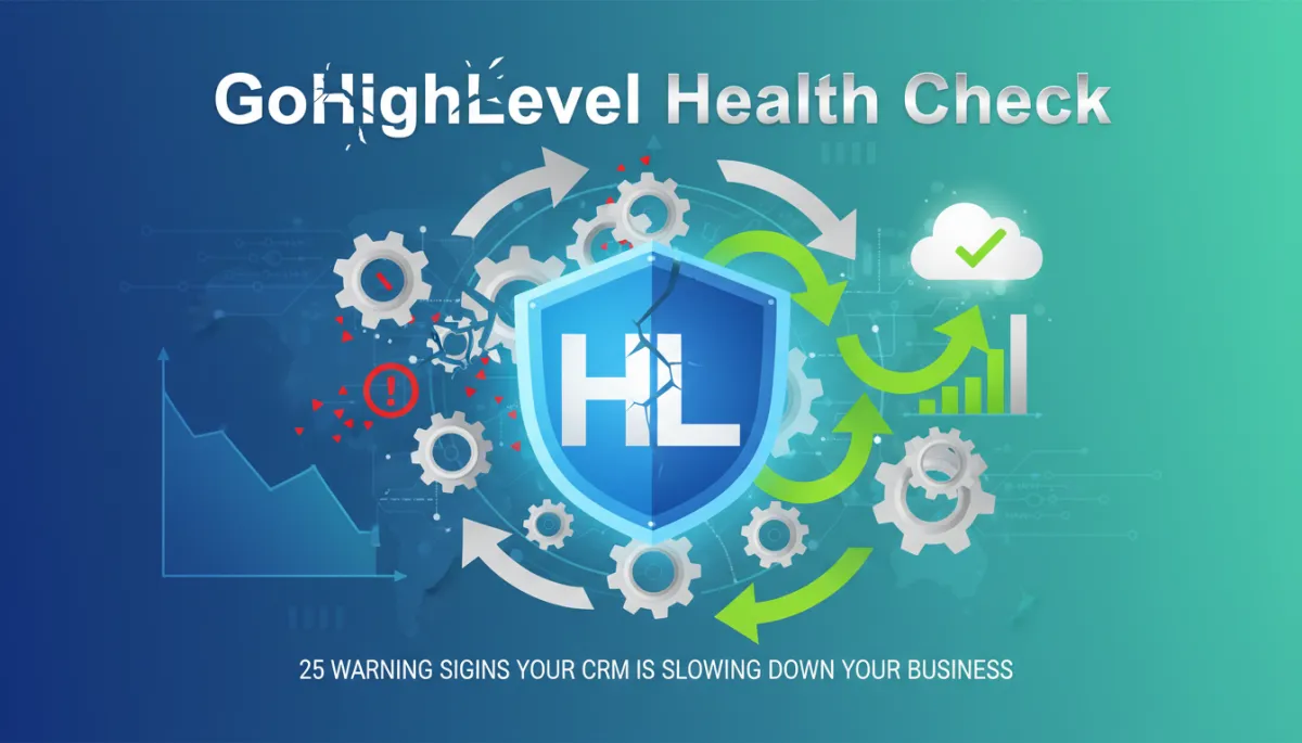 GoHighLevel Health Check: 25 Warning Signs Your CRM Is Slowing Down Your Business