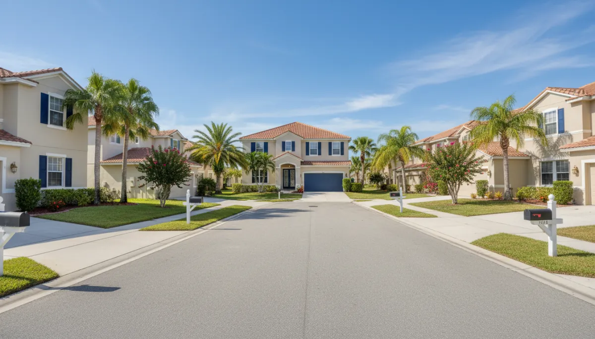 Suburban Pasco County Florida neighborhood where homeowners sell quickly for cash