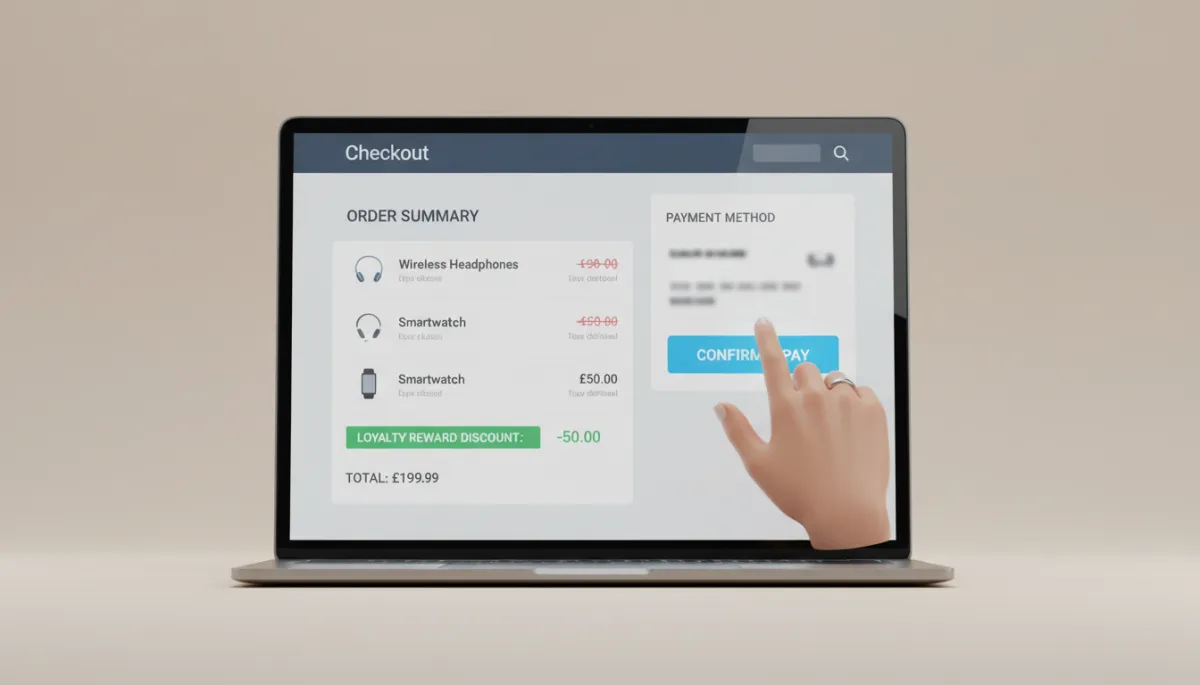 Customer applying Dutchie reward points for a discount during online checkout Customer applying Dutchie reward points for a discount during online checkout