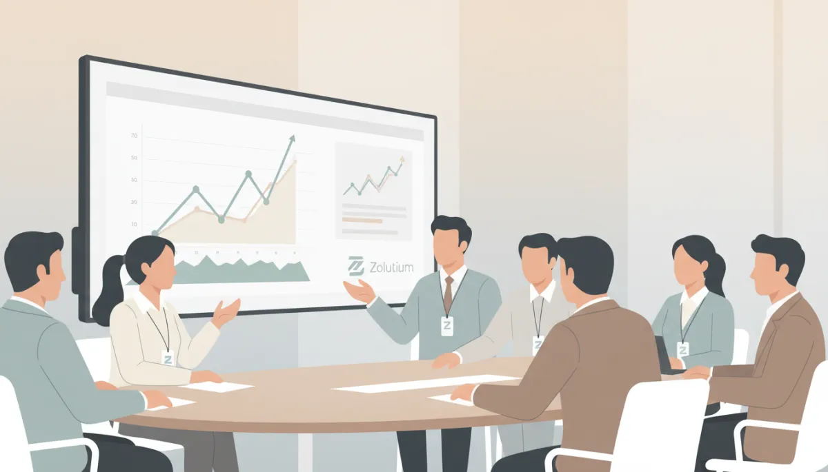 Ejecutivos de empresas y agencias analizando resultados junto al equipo de Zolutium Ejecutivos de empresas y agencias analizando resultados junto al equipo de Zolutium